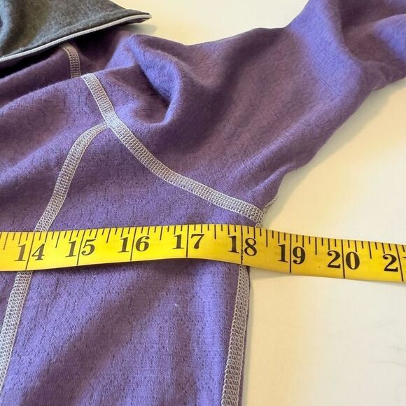 Ulvang Women’s Purple & Gray Long Sleeve Merino Wool Blend Running Sport Top SzL - Picture 6 of 14